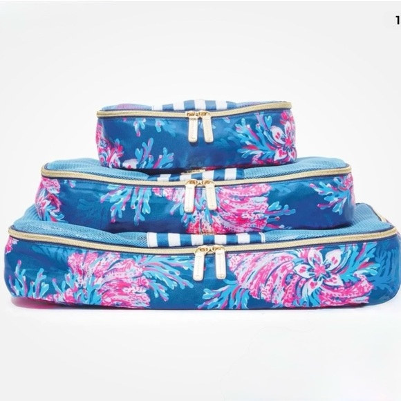 Lilly Pulitzer 3-piece Packing Cubes - Picture 1 of 3